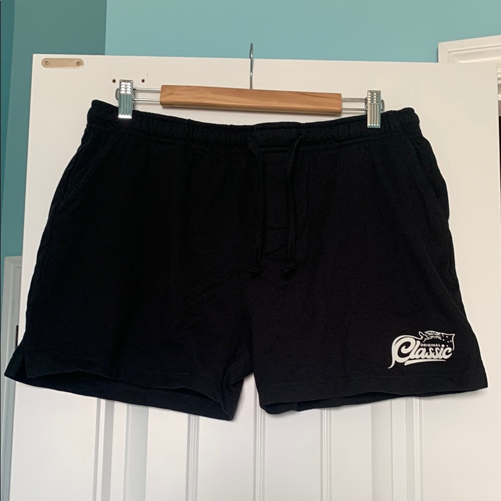 Men’s aussieBum black elastic drawstring waist shorts M medium